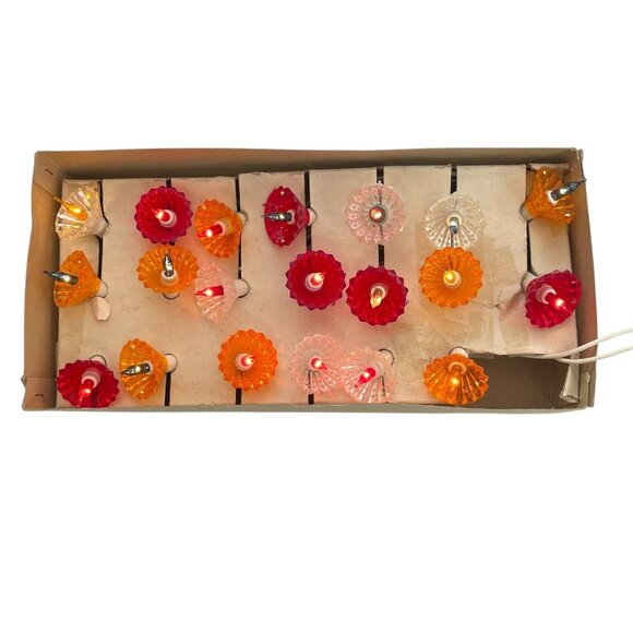 IMC Christmas Lights Vintage Crystal Reflector Miniature 3 Sets 20 Lights Each - Picture 4 of 12